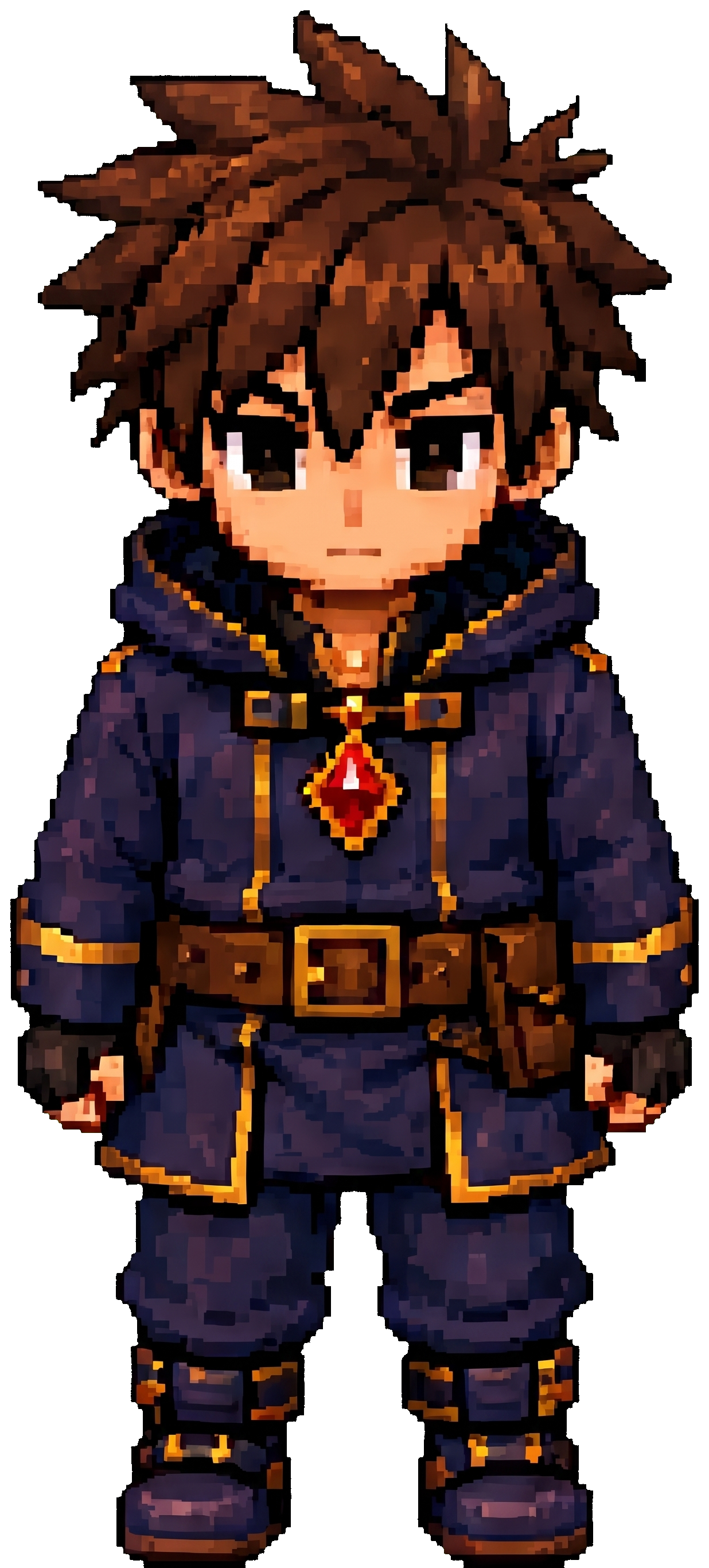 Sprite pixel art do herói do Boy Arena