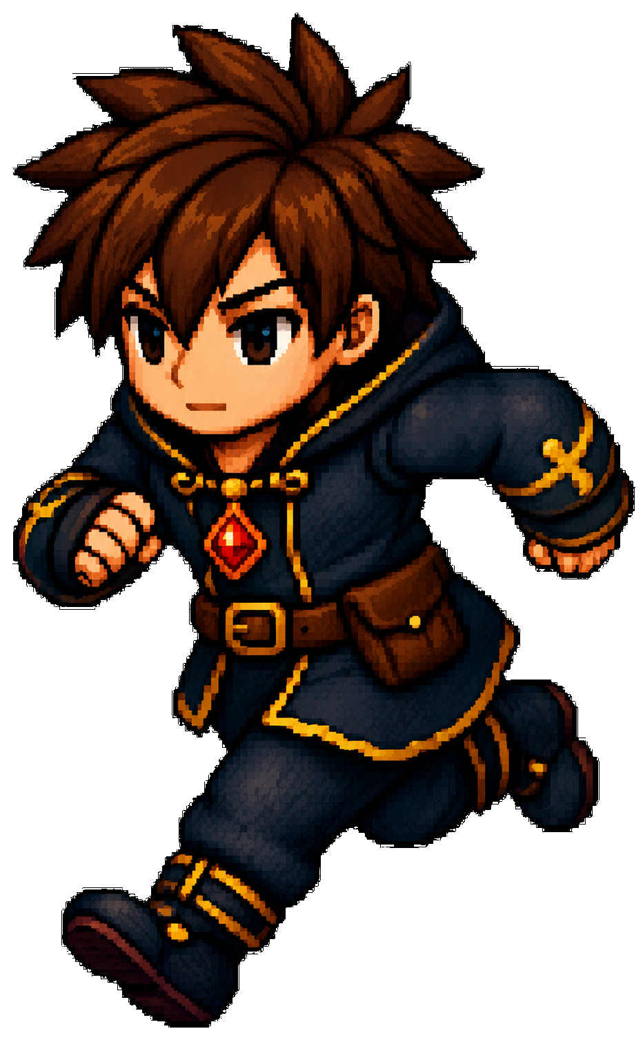 Sprite do personagem do Boy Arena correndo